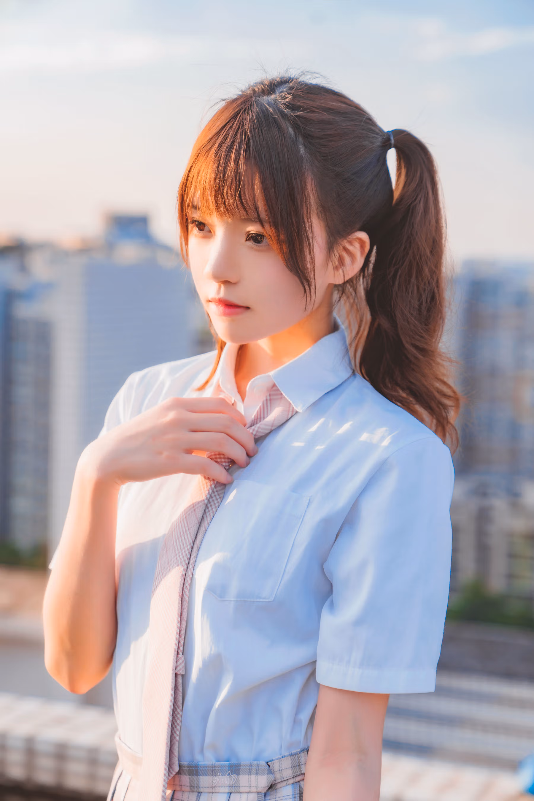 元气少女：桜桃喵的治愈系《橘子汽水》视觉摄影 [15P]